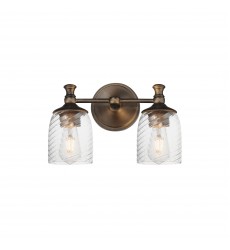 Swirl 2-Light Wall Sconce-(21352CRANB)-Maxim Swirl 2-Light Wall Sconce-(21352CRANB)-Maxim