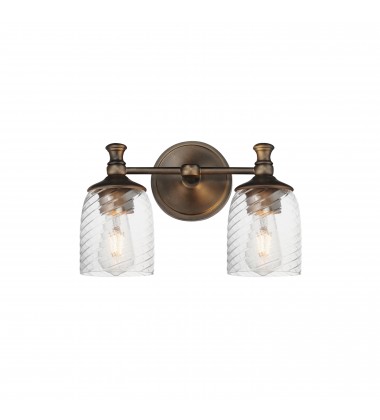Swirl 2-Light Wall Sconce-(21352CRANB)-Maxim Swirl 2-Light Wall Sconce-(21352CRANB)-Maxim