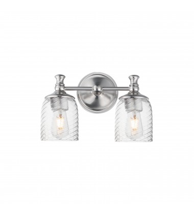 Swirl 2-Light Wall Sconce-(21352CRSN)-Maxim Swirl 2-Light Wall Sconce-(21352CRSN)-Maxim