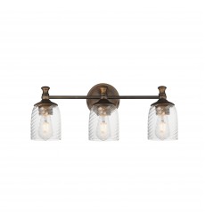 Swirl 3-Light Bath Vanity-(21353CRANB)-Maxim Swirl 3-Light Bath Vanity-(21353CRANB)-Maxim