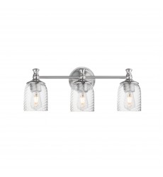 Swirl 3-Light Bath Vanity-(21353CRSN)-Maxim Swirl 3-Light Bath Vanity-(21353CRSN)-Maxim