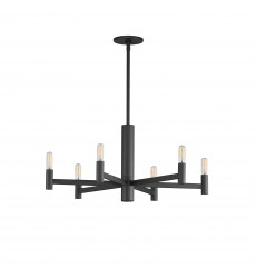  Emana 6-Light Chandelier-(21366BK)-Maxim