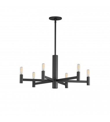  Emana 6-Light Chandelier-(21366BK)-Maxim