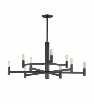  Emana 9-Light Chandelier-(21369BK)-Maxim