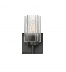 Rigata 1-Light Wall Sconce-(21371CRBK)-Maxim Rigata 1-Light Wall Sconce-(21371CRBK)-Maxim