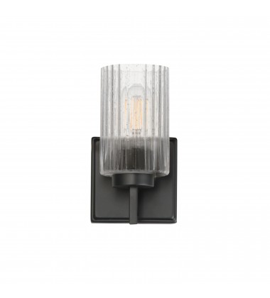 Rigata 1-Light Wall Sconce-(21371CRBK)-Maxim Rigata 1-Light Wall Sconce-(21371CRBK)-Maxim