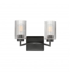 Rigata 2-Light Wall Sconce-(21372CRBK)-Maxim Rigata 2-Light Wall Sconce-(21372CRBK)-Maxim