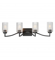 Rigata 4-Light Bath Vanity-(21374CRBK)-Maxim Rigata 4-Light Bath Vanity-(21374CRBK)-Maxim