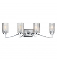 Rigata 4-Light Bath Vanity-(21374CRPN)-Maxim Rigata 4-Light Bath Vanity-(21374CRPN)-Maxim