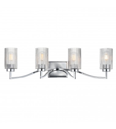 Rigata 4-Light Bath Vanity-(21374CRPN)-Maxim Rigata 4-Light Bath Vanity-(21374CRPN)-Maxim