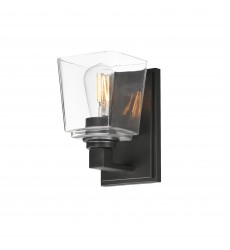 Cubos 1-Light Wall Sconce-(21381CLBK)-Maxim Cubos 1-Light Wall Sconce-(21381CLBK)-Maxim