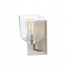 Cubos 1-Light Wall Sconce-(21381CLSN)-Maxim Cubos 1-Light Wall Sconce-(21381CLSN)-Maxim