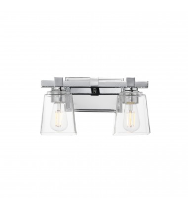 Cubos 2-Light Wall Sconce-(21382CLPC)-Maxim Cubos 2-Light Wall Sconce-(21382CLPC)-Maxim