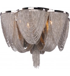  Chantilly 6-Light Flush Mount-(21460NKPN)-Maxim
