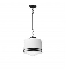  Eureka 1-Light Pendant-(21532WTBK)-Maxim