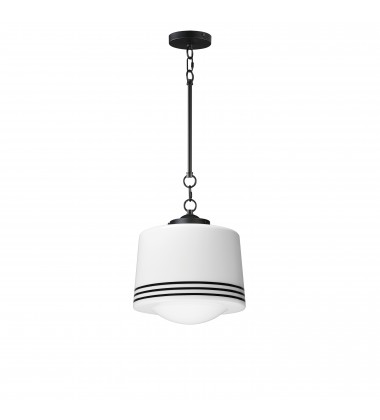 Eureka 1-Light Pendant-(21532WTBK)-Maxim