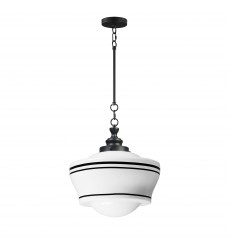  Eureka 1-Light Pendant-(21533WTBK)-Maxim