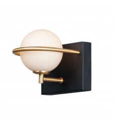  Revolve 1-Light LED Wall Sconce-(21601SWBKGLD)-Maxim