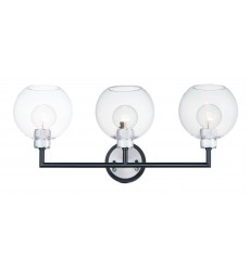  Vessel 3-Light Bath Vanity-(21613CLBKAL)-Maxim