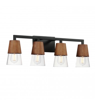  Carpenter 4-Light Bath Vanity-(21624CLWNBK)-Maxim