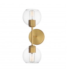 Knox 2-Light Wall Sconce-(21632CLNAB)-Maxim