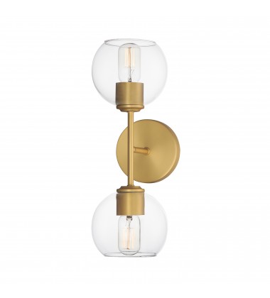  Knox 2-Light Wall Sconce-(21632CLNAB)-Maxim