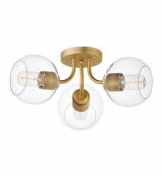  Knox 3-Light Semi-Flush Mount-(21634CLNAB)-Maxim