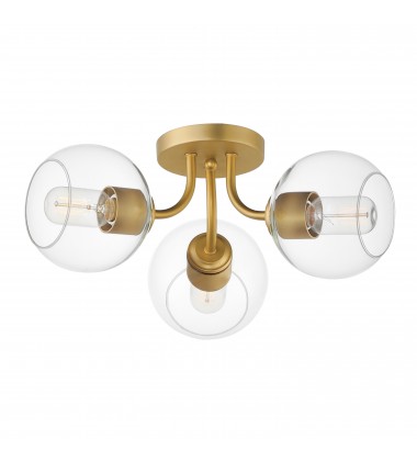  Knox 3-Light Semi-Flush Mount-(21634CLNAB)-Maxim