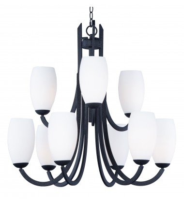  Taylor 9-Light Chandelier-(21657SWTXB)-Maxim
