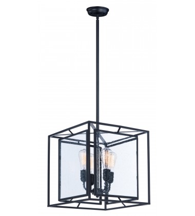  Era 4-Light Pendant W/Bulbs-(21675CDBK/BUL)-Maxim