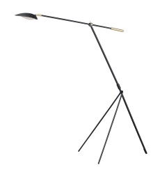  Scan LED Floor lamp-(21694BKSBR)-Maxim