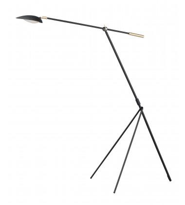  Scan LED Floor lamp-(21694BKSBR)-Maxim