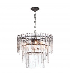  Warren 9-Light Pendant-(21835AGDBZ)-Maxim