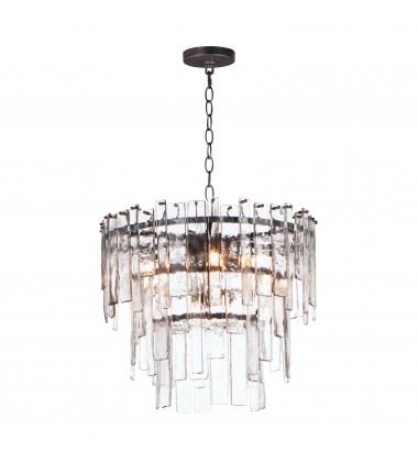  Warren 9-Light Pendant-(21835AGDBZ)-Maxim