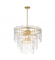  Warren 9-Light Pendant-(21835AGGL)-Maxim
