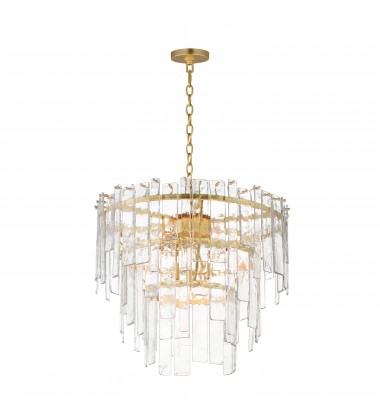  Warren 9-Light Pendant-(21835AGGL)-Maxim