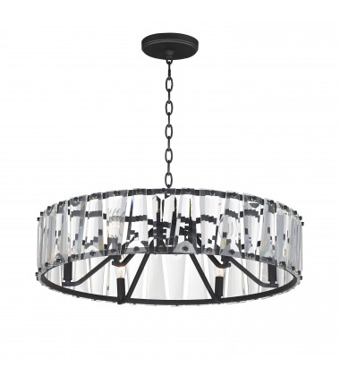 Odeon 6-Light Chandelier-(21866BCBK)-Maxim  Odeon 6-Light Chandelier-(21866BCBK)-Maxim