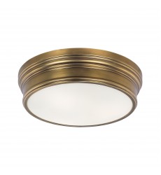  Fairmont 3-Light Flush Mount-(22371SWNAB)-Maxim