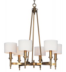  Fairmont 6-Light Chandelier-(22375OMNAB)-Maxim