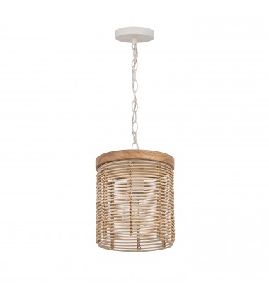  Vannerie 1-Light Mini Pendant-(22441NAEC)-Maxim