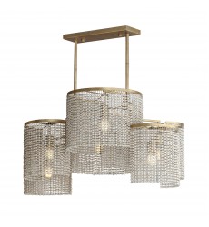  Fontaine 6-Light Linear Pendant-(22466WWDGS)-Maxim
