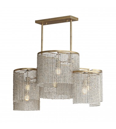 Fontaine 6-Light Linear Pendant-(22466WWDGS)-Maxim Fontaine 6-Light Linear Pendant-(22466WWDGS)-Maxim