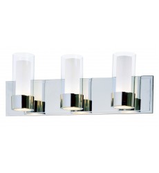 Silo 3-Light Bath Vanity With LED Bulbs-(23073CLFTPC/BUL)-Maxim  Silo 3-Light Bath Vanity With LED Bulbs-(23073CLFTPC/BUL)-Maxim