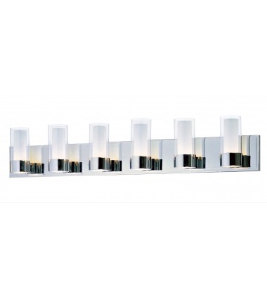 Silo 6-Light Bath Vanity-(23076CLFTPC)-Maxim  Silo 6-Light Bath Vanity-(23076CLFTPC)-Maxim