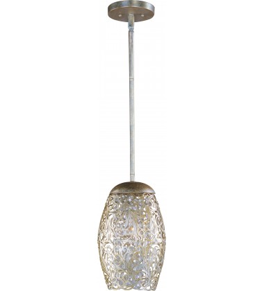  Arabesque 1-Light Mini Pendant-(24153BCGS)-Maxim