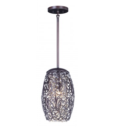  Arabesque 1-Light Mini Pendant-(24153CGOI)-Maxim