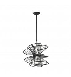  Zeta Medium LED Pendant-(24174BK)-Maxim