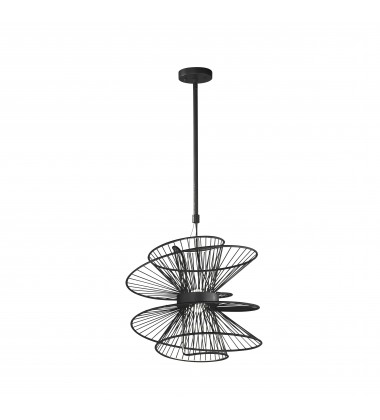  Zeta Medium LED Pendant-(24174BK)-Maxim