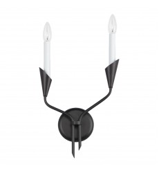  Calyx 2-Light Sconce-(24342BK)-Maxim