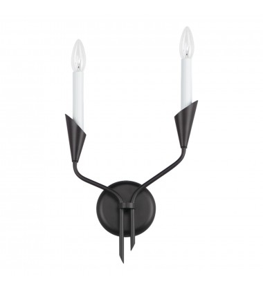  Calyx 2-Light Sconce-(24342BK)-Maxim